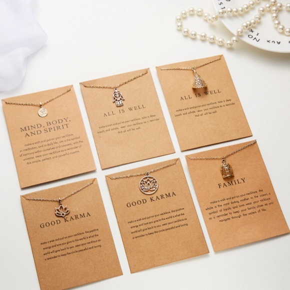 Spiritual Wisdom Boho Layering Gold Charm Necklace - Picture 7 of 8